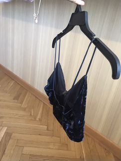 Новый бархатный топ zara