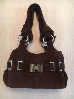 Женская сумка из натуральной замши