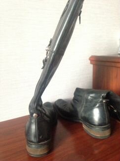 Сапоги демисезонные кожаные