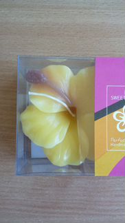 Набор из 2 свечей-орхидей Таиланд (новый,в коробке