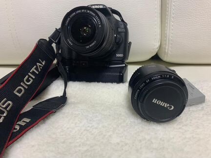 Фотоаппарат Canon 500d 18-55 + 50 mm f 1.8