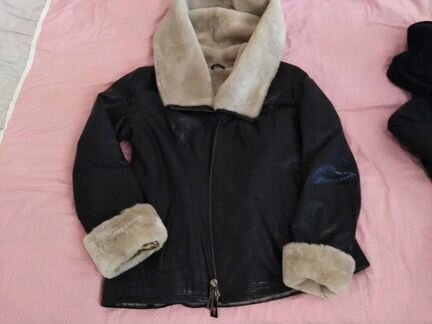 Дубленка, натуральная кожа, мех мутон. Производств