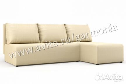 Диван угловой Лорд беж.рогожка в наличии