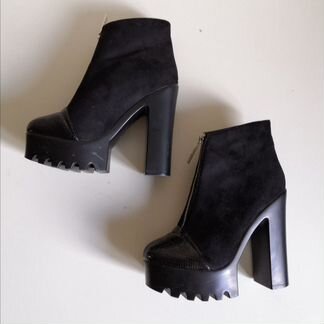 Ботильоны на высоком каблуке и платформе