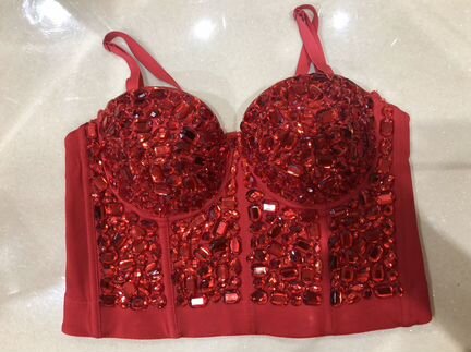 Вечерний топ-корсет