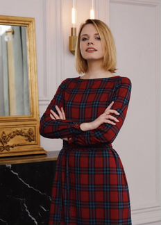 Платье в клетку