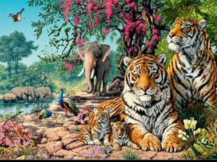 Алмазная мозаика Животные