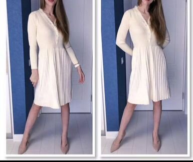 Платье вязаное теплое зимнее осеннее