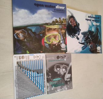Учебники Open water Diver padi и Advanced Open wat
