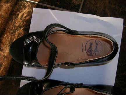 Черные туфли, по стельке 22см