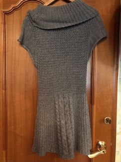 Платье-туника вязанное