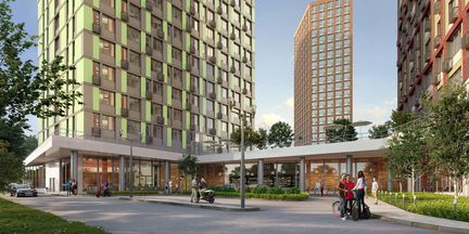 1-к апартаменты, 48.5 м², 13/21 эт.