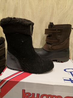 Зимние ботинки, кожаные, непромокаемые