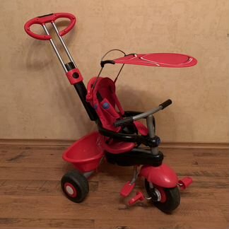 Детский велосипед трехколесный с ручкой