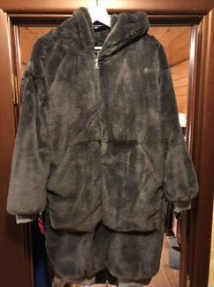 Шуба с эко меха