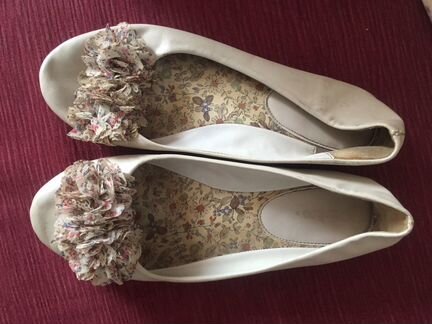 Ботильоны,балетки бежевые