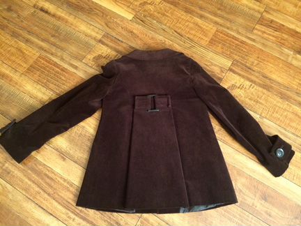 Вельветовое женское полупальто Zara 42-44