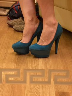 Туфли Casadei бирюзовые 37