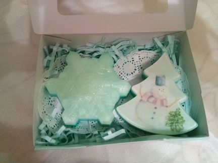 Мыло ручной работы новогоднее