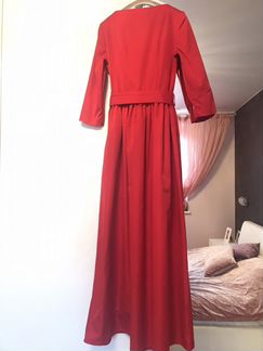 Платье красное и в пир, и в мир. Р-р 42-44