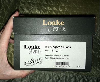 Мужские Лоферы Loake Kingston Loafers Black