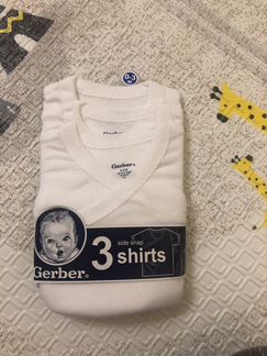 Рубашки на кночках Gerber для новорожденного