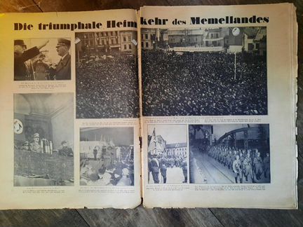 Немецкий журнал 1939 год Аншлюс Мемеля 3 рейх
