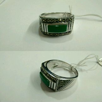 Кольцо серебряное мужское