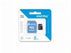 Флеш карта microsdhc Smartbuy 8GB, class 10 + адап