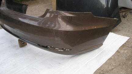 Бампер задний Фольксваген Поло рестайлинг