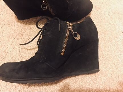 Ботильоны Clarks замша