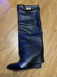 Сапоги кожаные