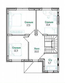 5-к. квартира, 130,2 м², 2/2 эт.