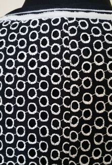 Жакет шелковый черный белый dkny