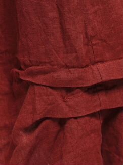 Льняное платье Бохо 44-46 бордовое Кайрос