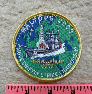 Нашивка Эсминец вмс США USS Vella Gulf (CG-72)