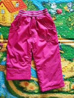 Брюки теплые плащевка флис для девочки