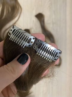 Натуральные волосы на заколках 50 см