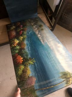 Картина маслом морской пейзаж