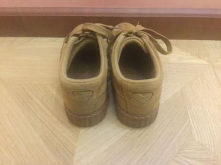 Кроссовки замшевые puma на высокой подошве