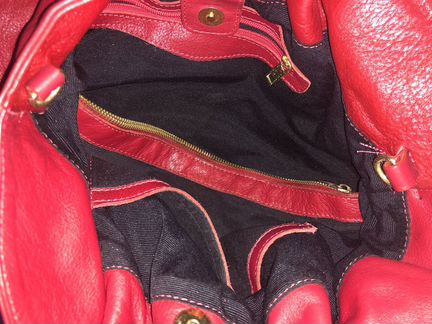 Сумка мешок натуральная кожа