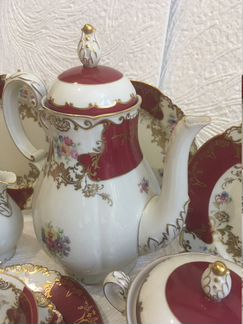 Роскошный кофейный сервиз «Tettau», Бавария