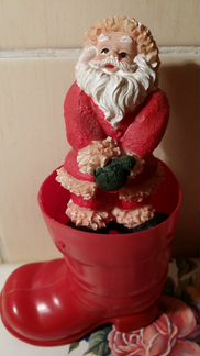 Дед Мороз в сапоге Новогодний сувенир
