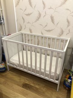 Детская кроватка IKEA гулливер с орто матрасом