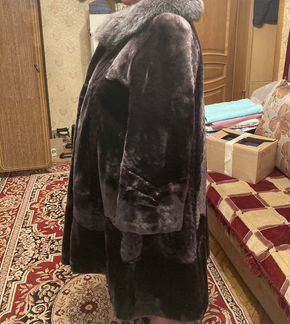 Шуба из мутона 60 размер